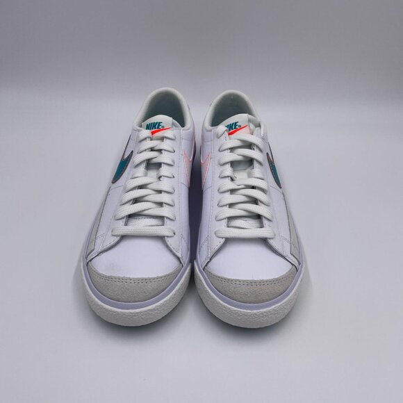 Nike Blazer Low 77' White / Green Womens Shoes - Picture 3 of 8